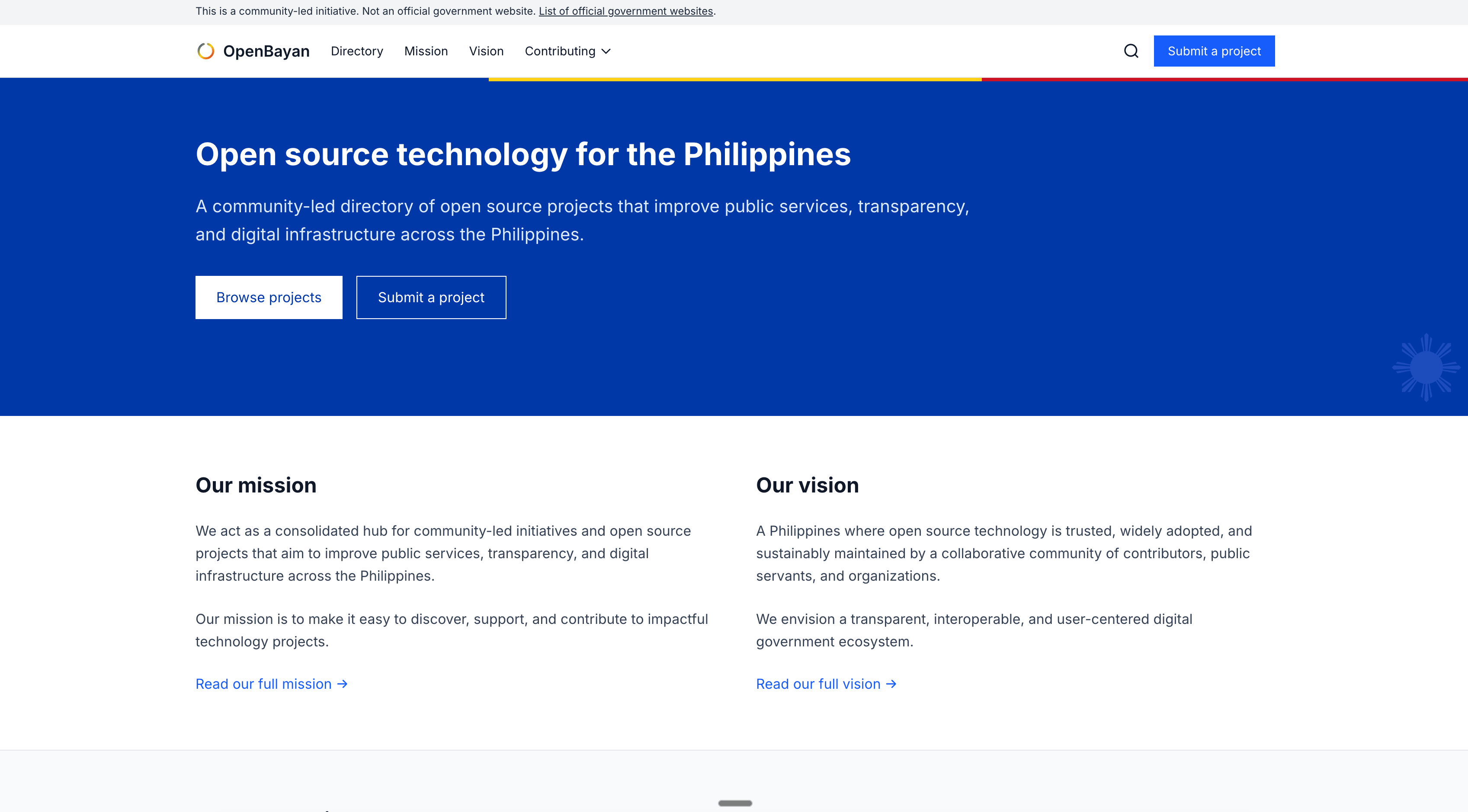 openbayan directory for open-source philippine public-service projects