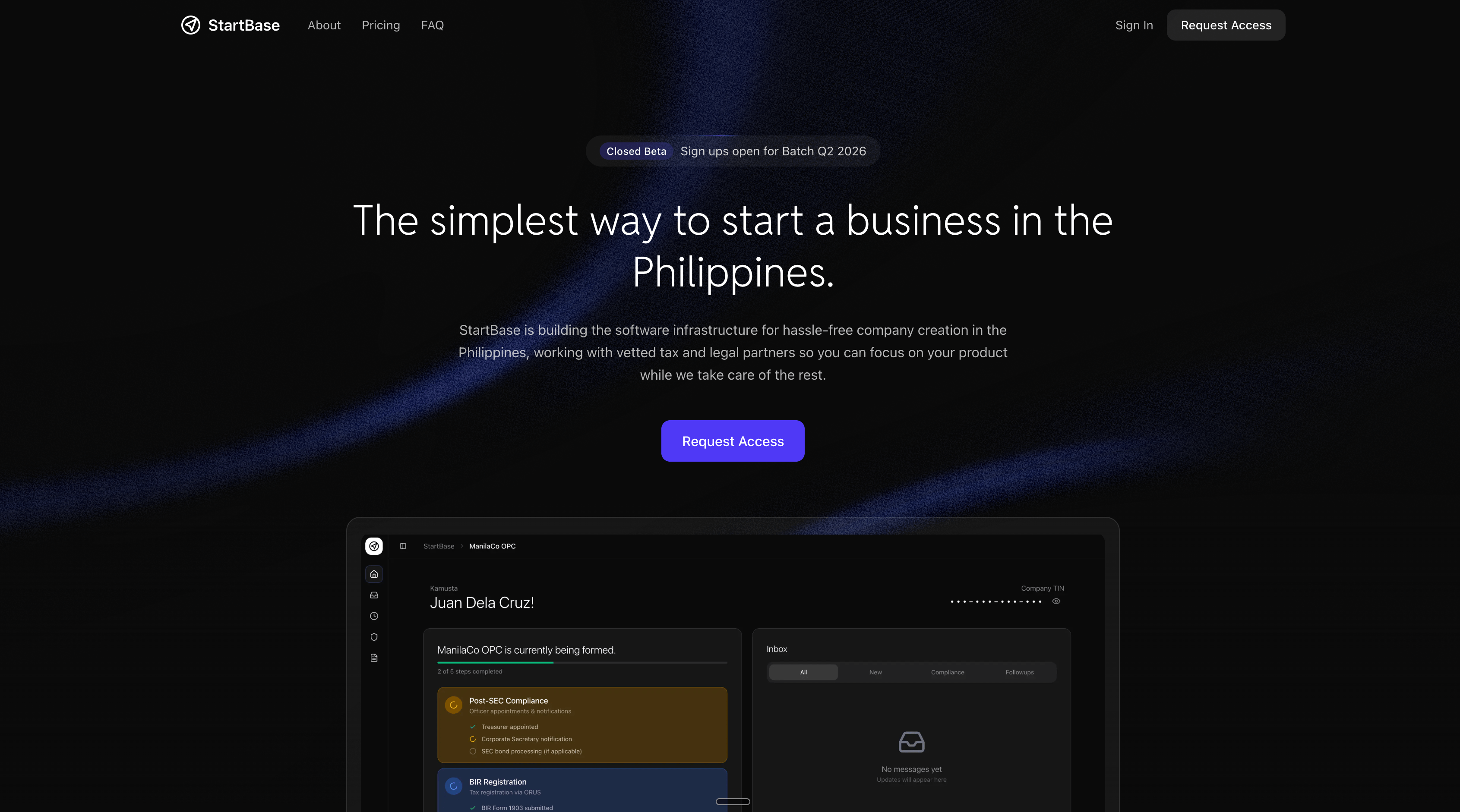 startbase.ph project screenshot